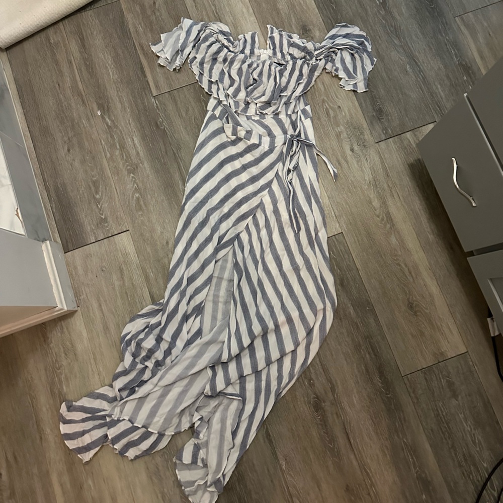 Off the shoulder maxi dress